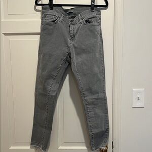 Classic Gray Ankle Jeans